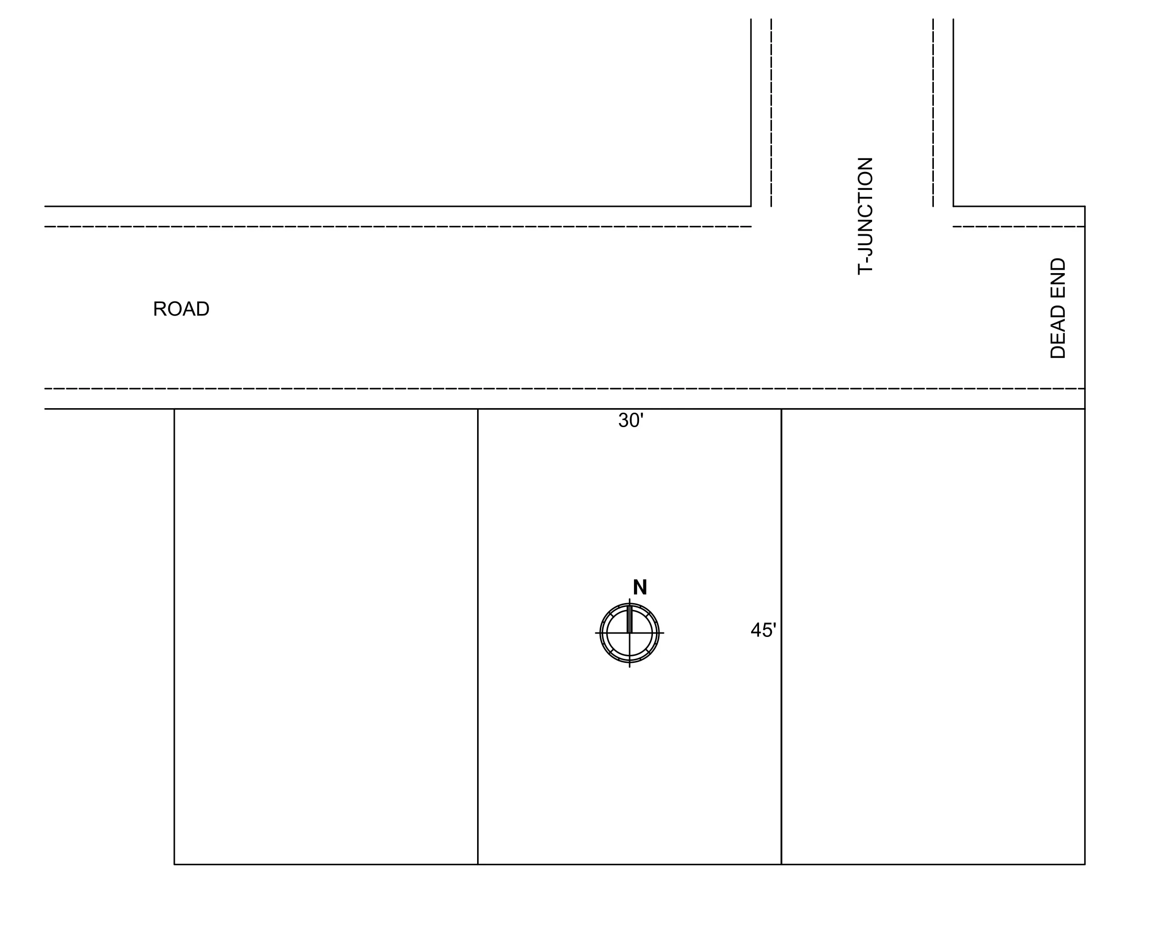 Shiro 30x45 plot for sale in Hulimavu - Eshanya Moola view showing the north-facing plot with T-junction in northeast corner
